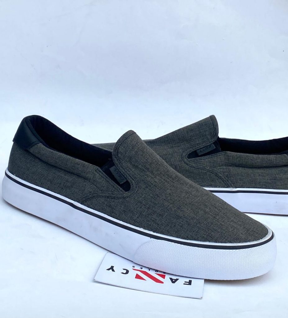 Unisex Lugz Slip On Sneakers In Grey Color Fancy Soles